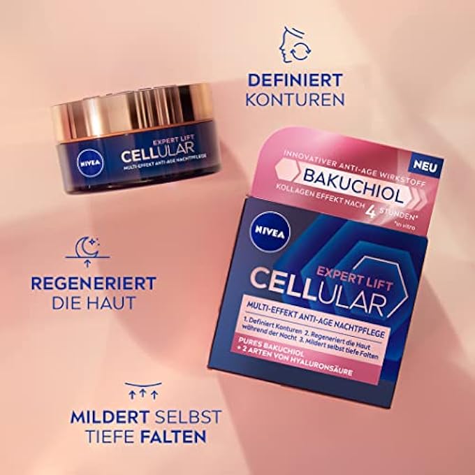 Nivea CELLULAR EXPERT LIFT MULTI-EFFECT ANTI-AGE CARE SET DAY & NIGHT CREAM MOISTURISING FACE CARE FOR FIRM AND YOUNGER LOOKING SKIN - Image 4